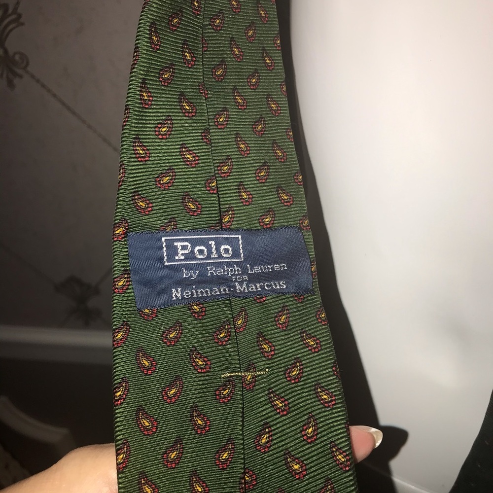 MEN’S RALPH LAUREN POLO NECK TIE  NEIMAN MARCUS - Picture 3 of 3